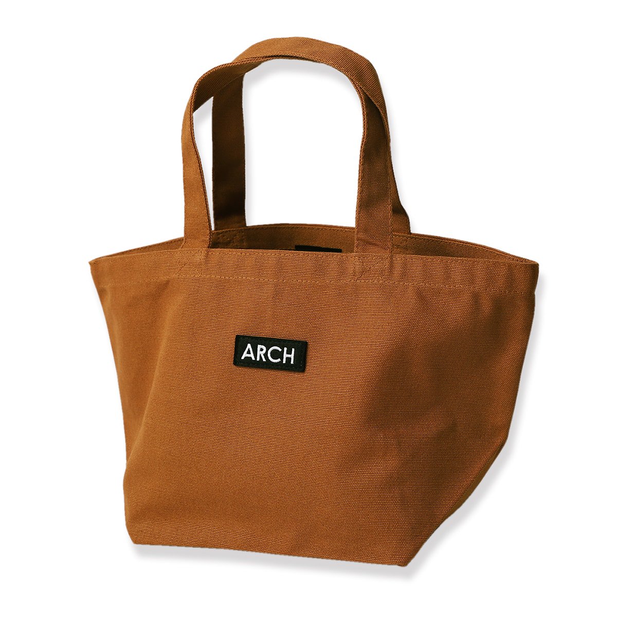 patched tote bag［small］【camel】