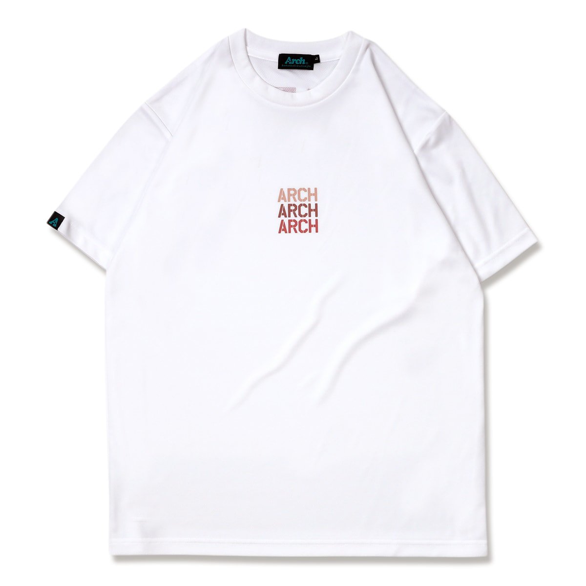 gradation logo tee [DRY]【white】 - Arch ☆ アーチ [バスケットボール＆ライフスタイルウェア  Basketball&Lifestyle wear]