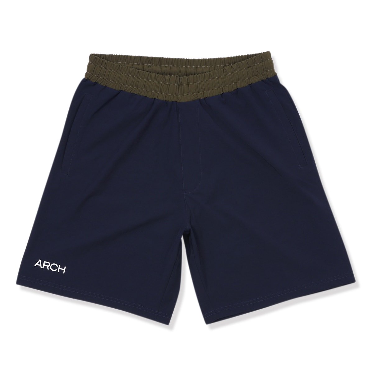 leopard pocket shorts【navy】