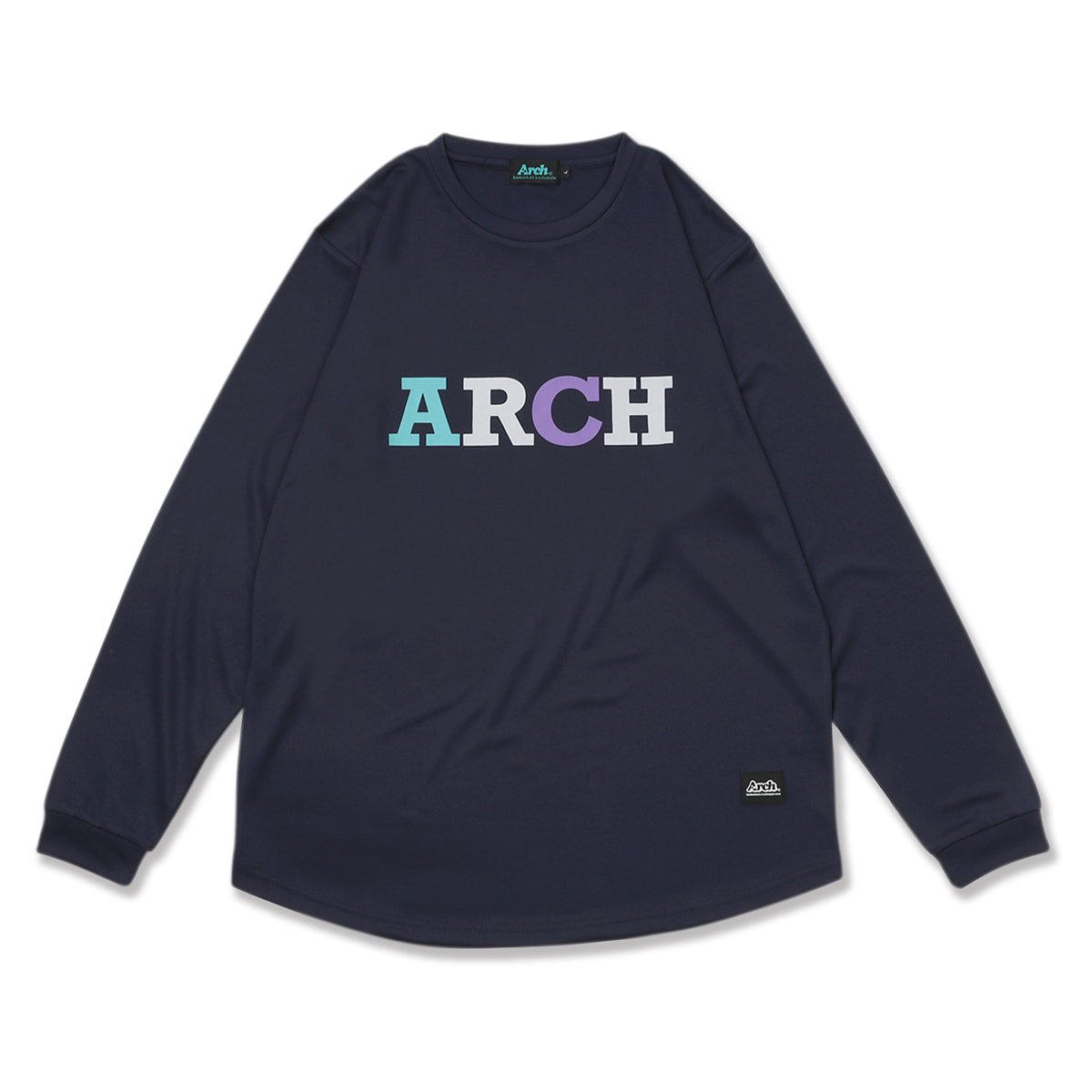 4colors L/S tee [DRY]【navy】