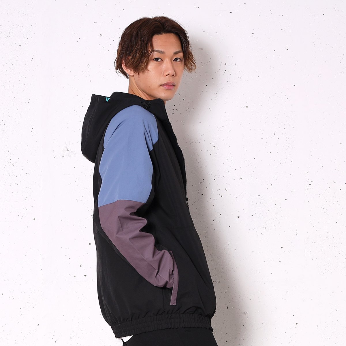 paneled nylon jacket【black】 - Arch ☆ アーチ [バスケットボール