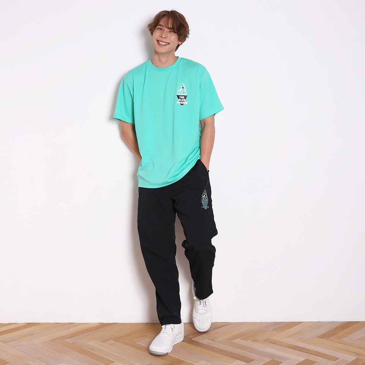 THE BLUE CORNER x Arch soft cream tee [DRY]【mint】 - Arch ☆ アーチ [バスケットボール ＆ライフスタイルウェア BasketballLifestyle wear]