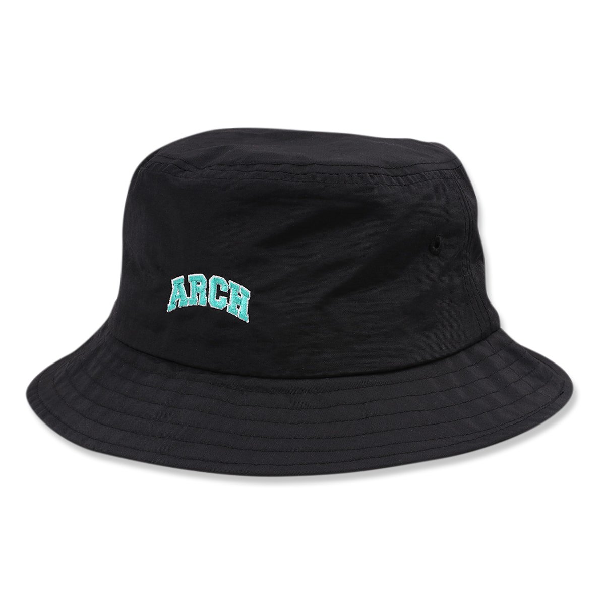 college logo bucket hat【black】