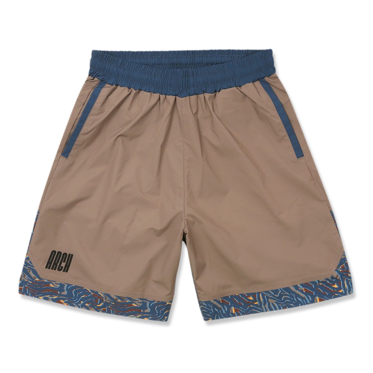 zebra section shorts【hazel brown】