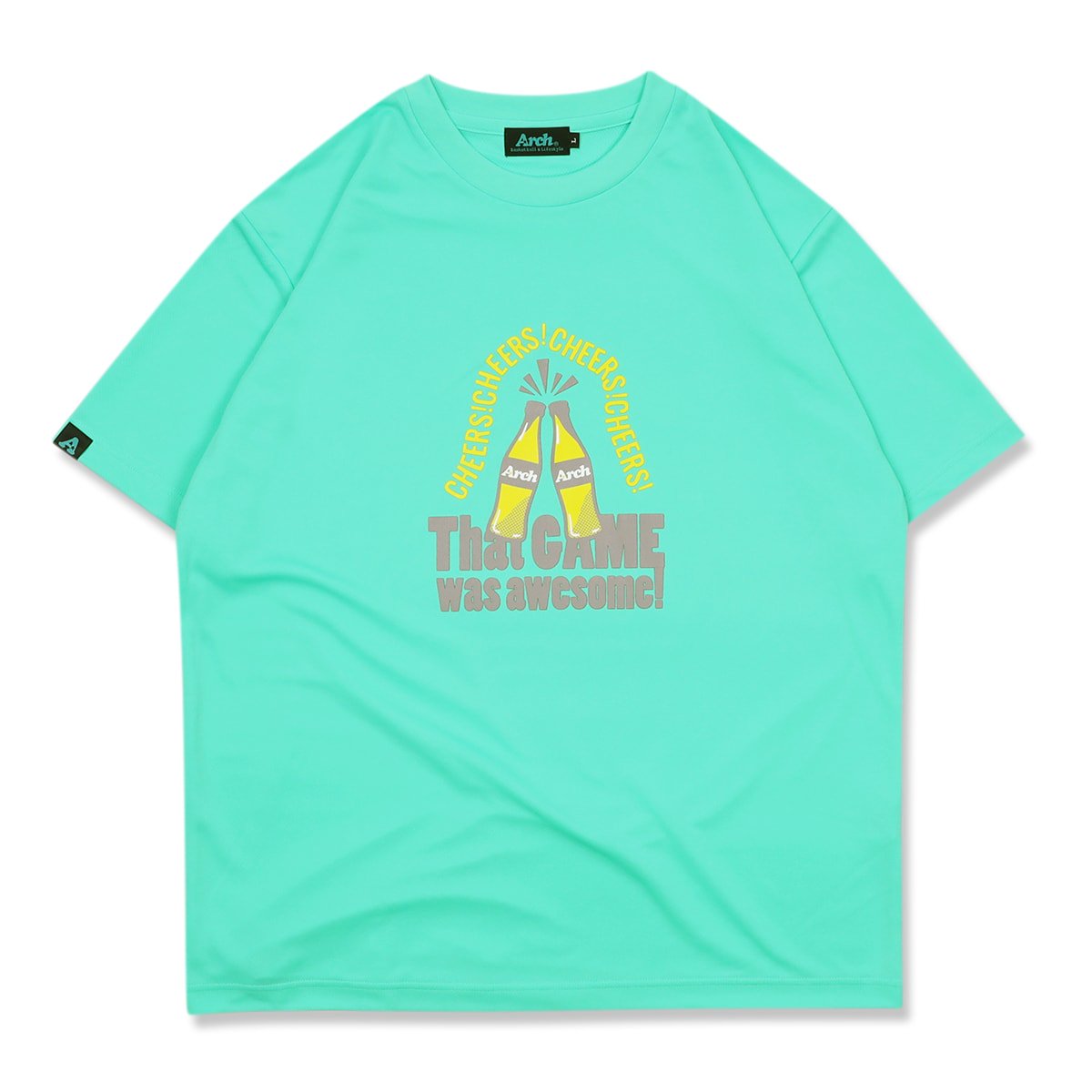 cheers tee [DRY]【mint】 - Arch ☆ アーチ [バスケットボール＆ライフスタイルウェア  Basketball&Lifestyle wear]
