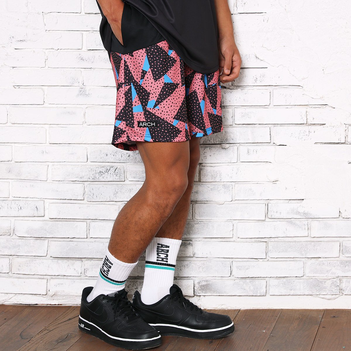 crush dot shorts【black/pink】 - Arch ☆ アーチ [バスケットボール＆ライフスタイルウェア  BasketballLifestyle wear]