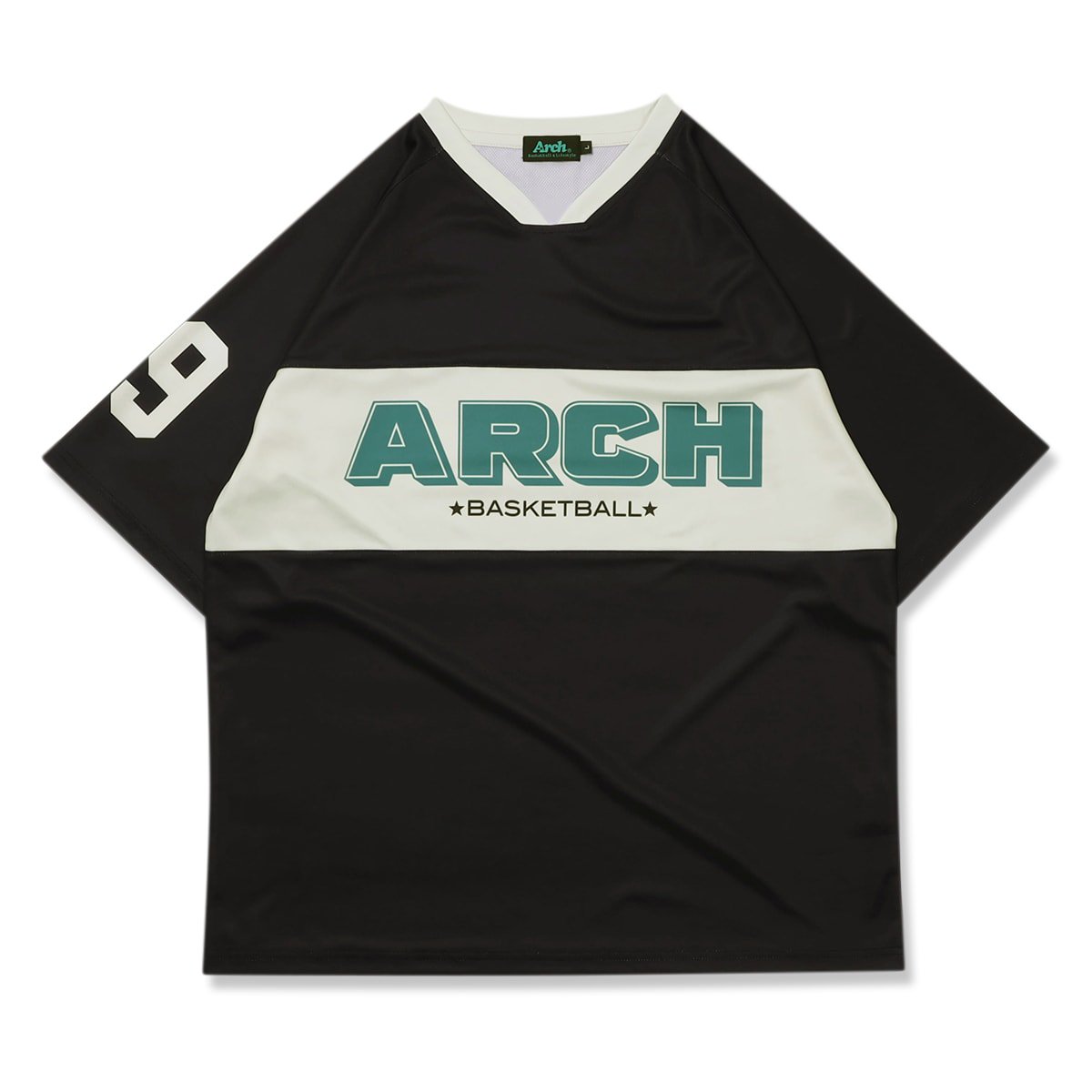 bi-color oversized tee [DRY]【black】 - Arch ☆ アーチ [バスケットボール＆ライフスタイルウェア  Basketball&Lifestyle wear]