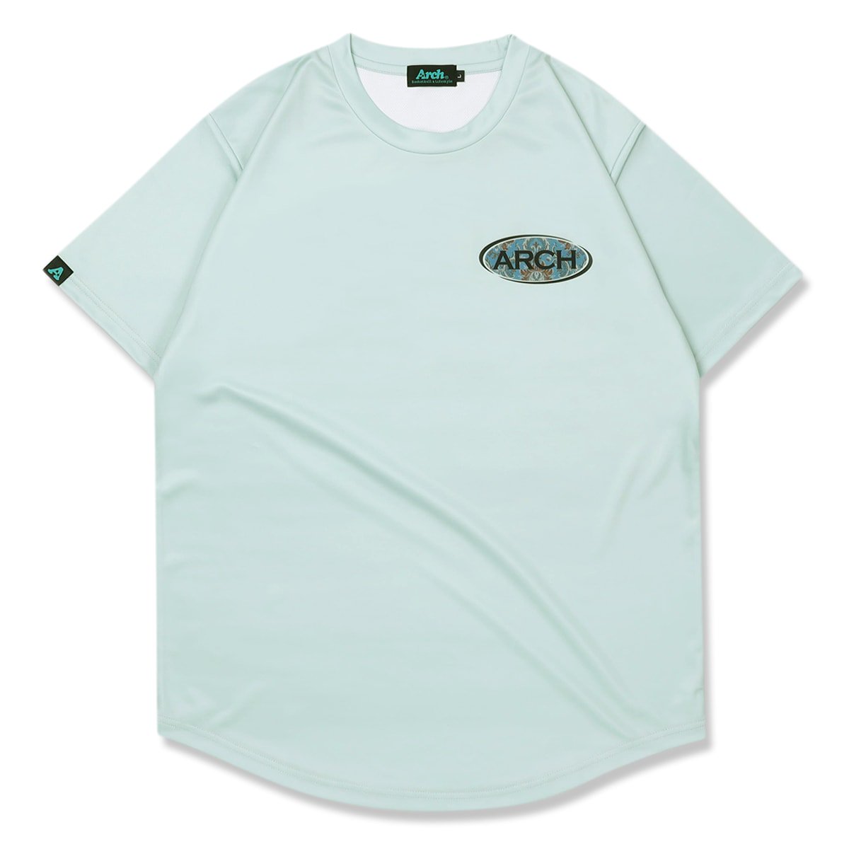 damask oval tee [DRY]【sky gray】 - Arch ☆ アーチ