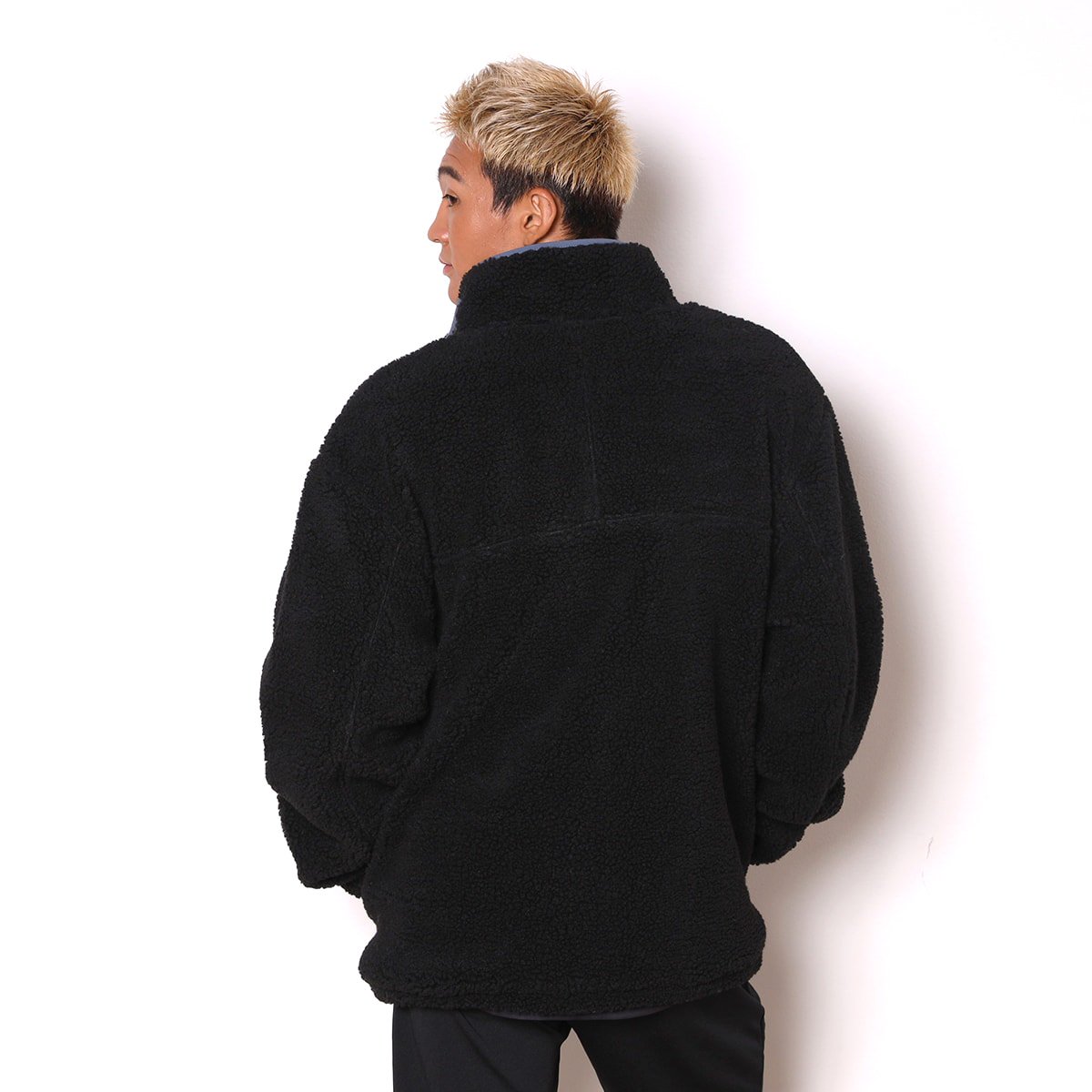 damask boa fleece jacket【black】 - Arch ☆ アーチ