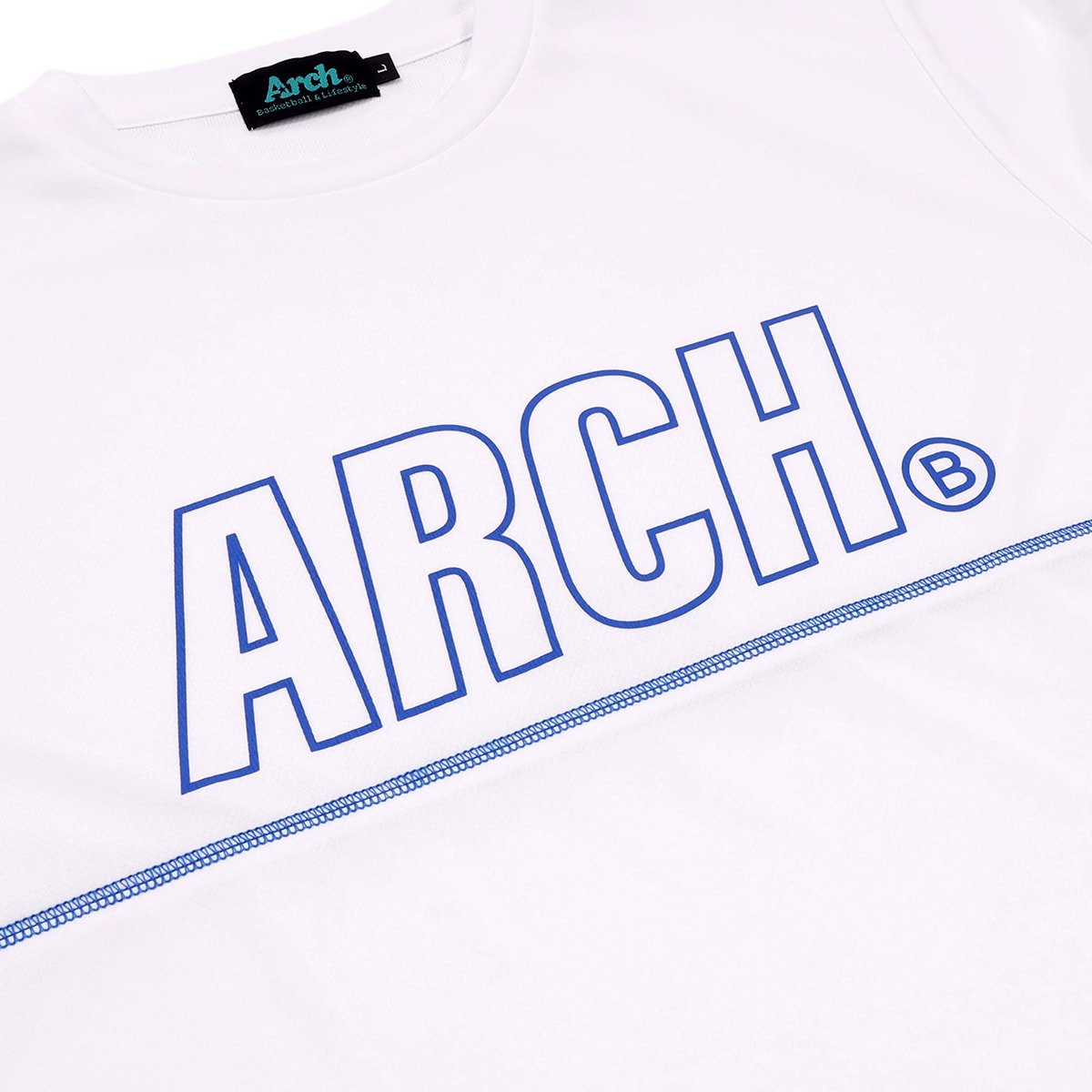 racing B L/S tee [DRY]【white】 - Arch ☆ アーチ [バスケットボール ...