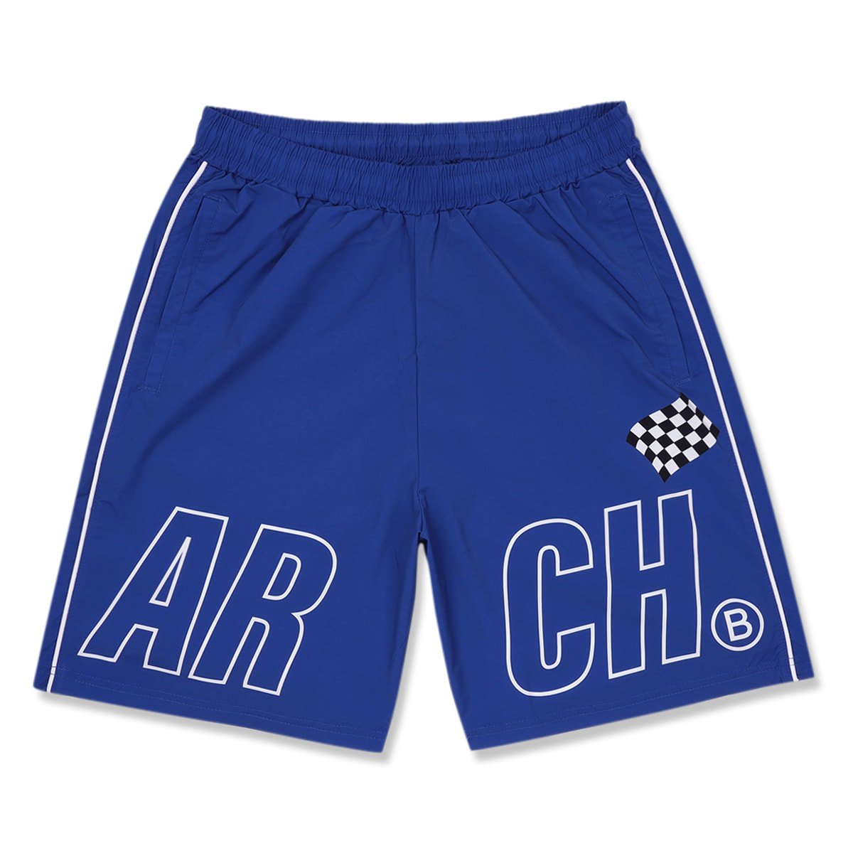 racing B shorts【blue】
