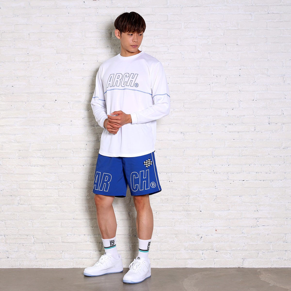 racing B shorts【blue】 - Arch ☆ アーチ [バスケットボール＆ライフスタイルウェア  Basketball&Lifestyle wear]