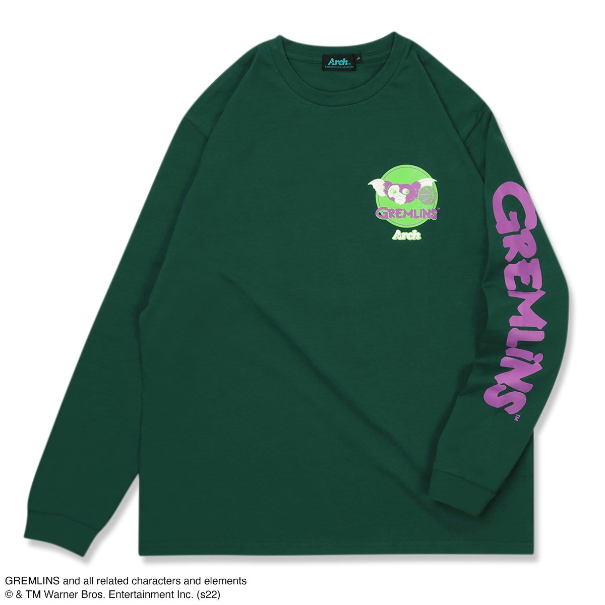 GREMLINS | Arch happy holidays L/S tee【green】 - Arch ☆ アーチ