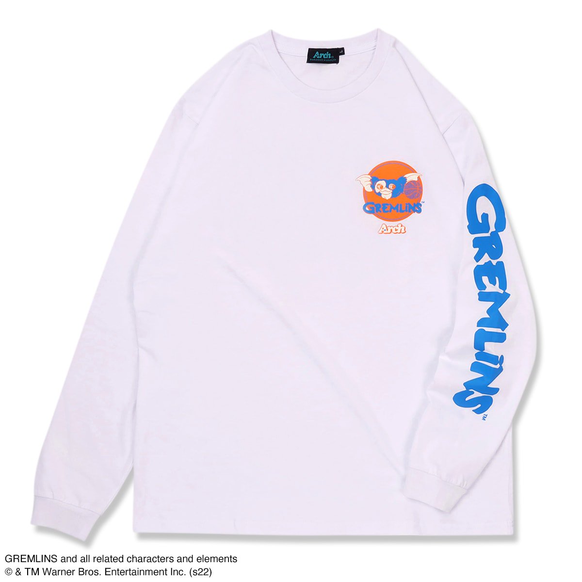 GREMLINS | Arch happy holidays L/S tee【white】