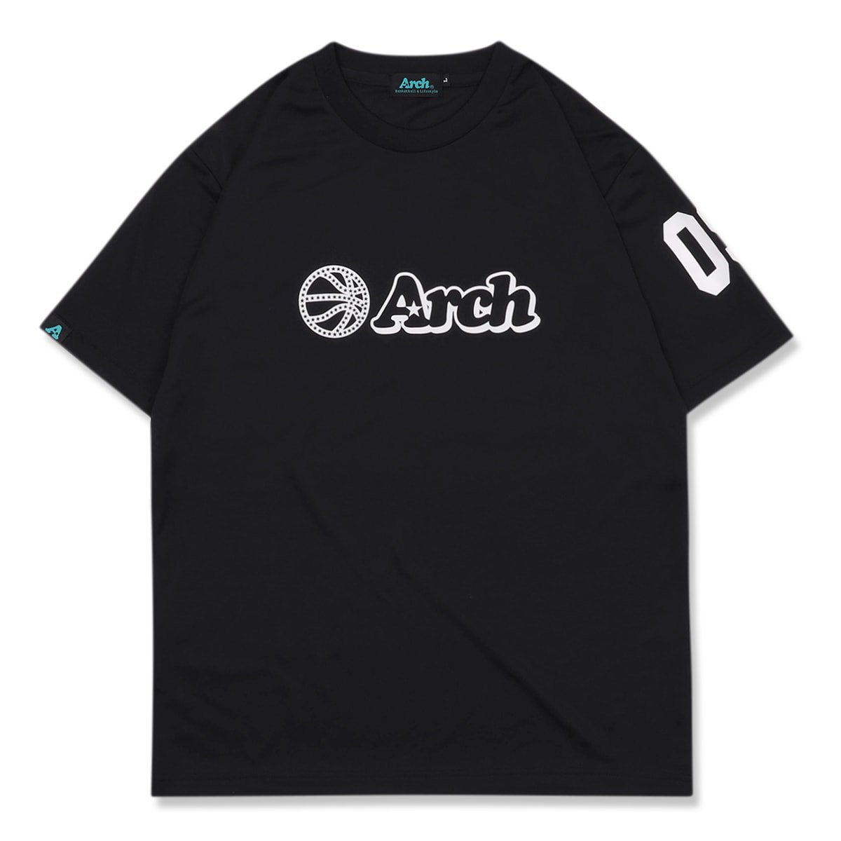 ball logo tee [DRY]【black/white】 - Arch ☆ アーチ