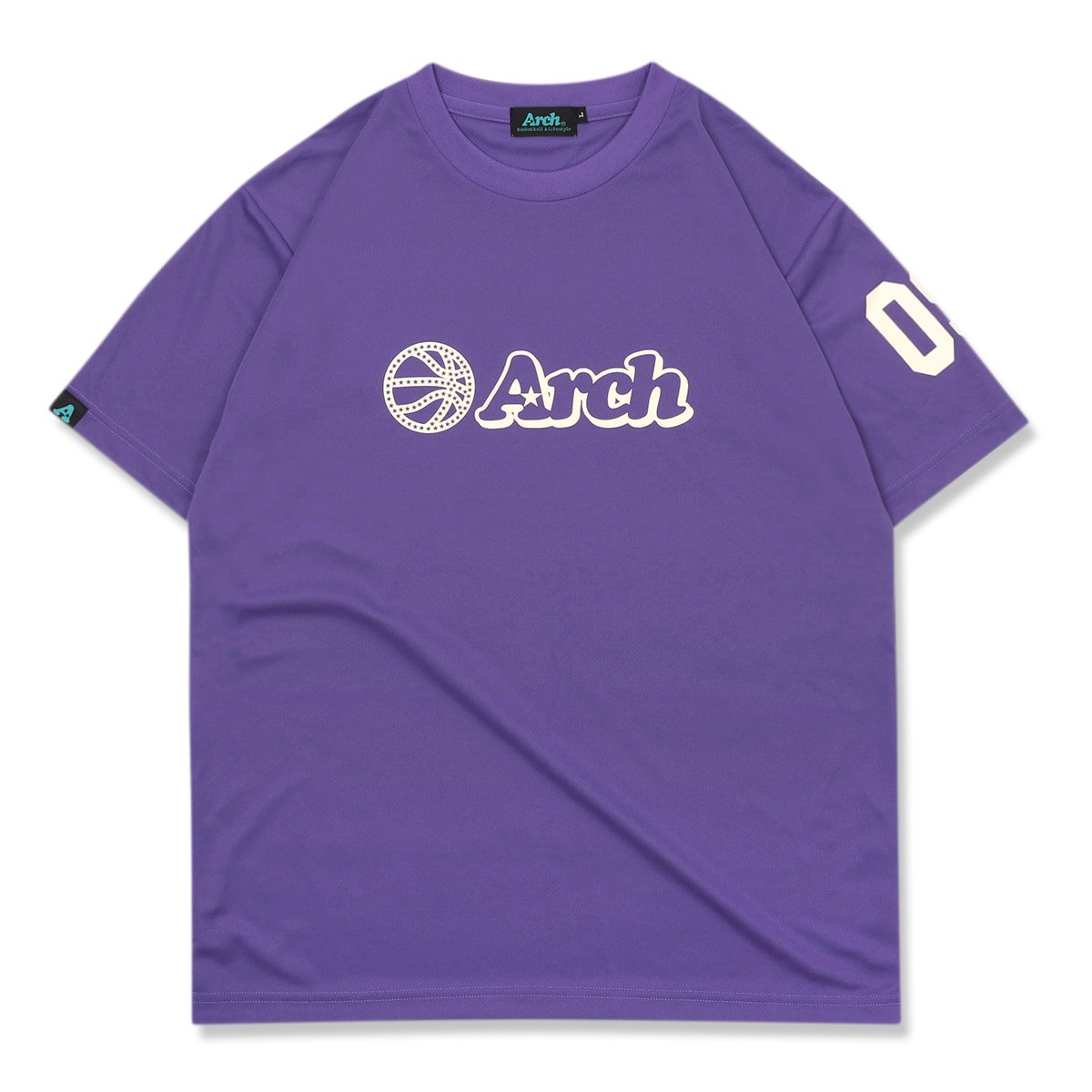 ball logo tee [DRY]【purple/vanilla】