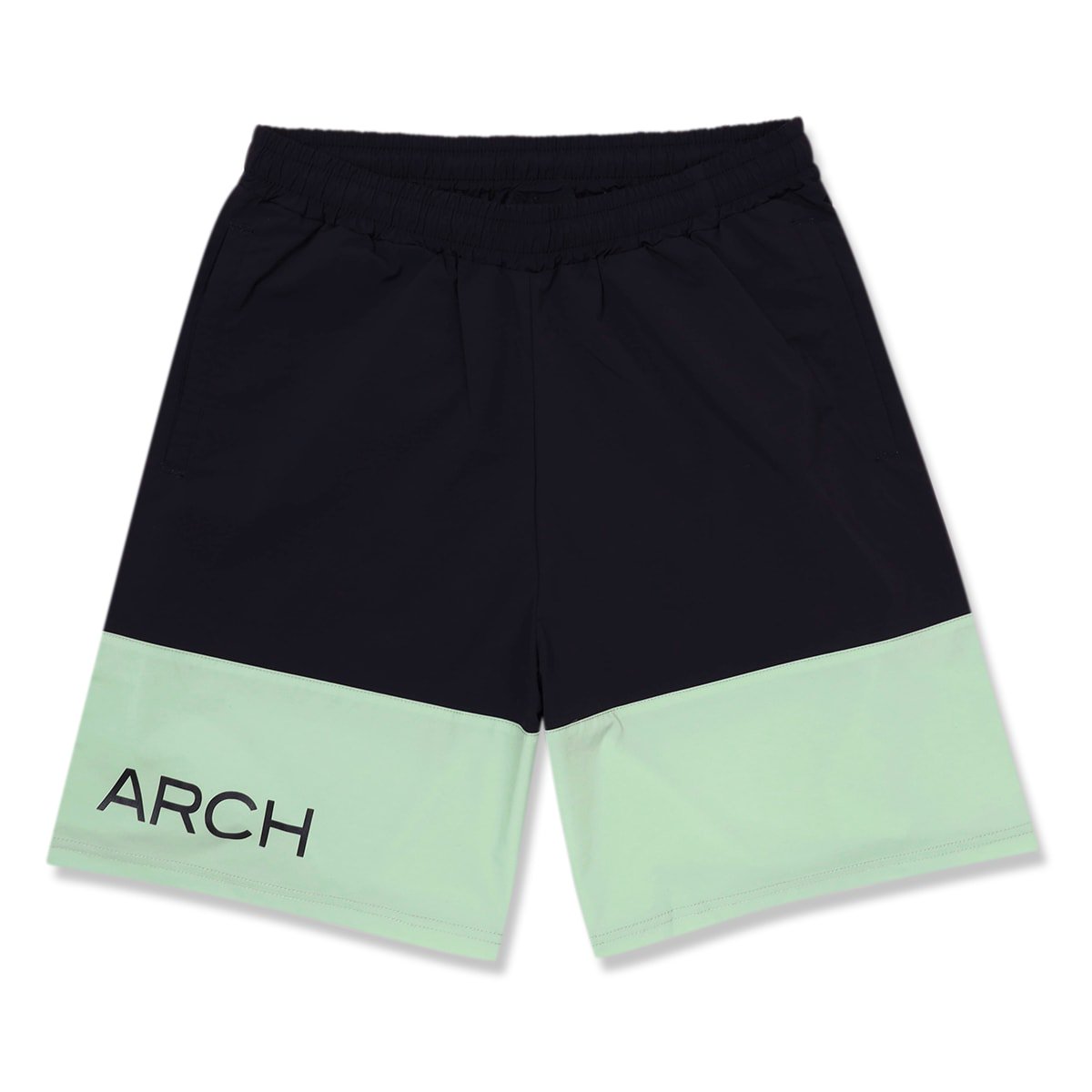 two-tone flex shorts【black/mist green】 - Arch ☆ アーチ 