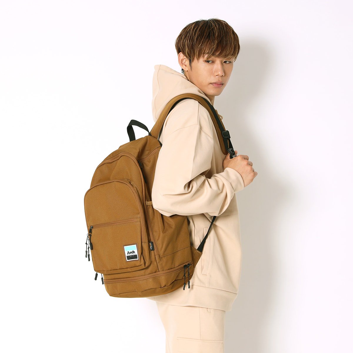 workout backpack 2.0【oak brown/purple】 Arch ☆ アーチ [バスケットボール＆ライフスタイルウェア  BasketballLifestyle wear]