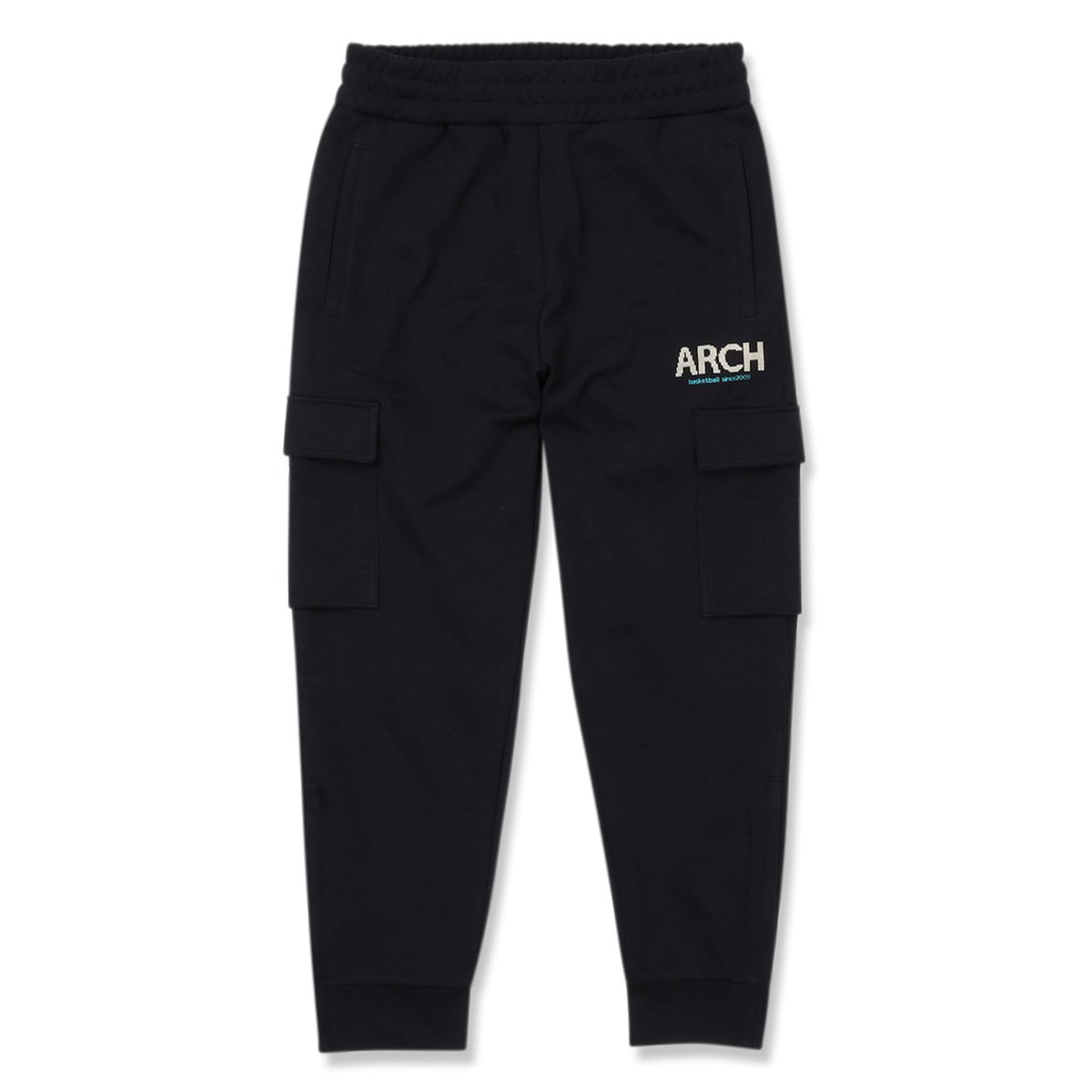 crochet logo sweat jogger pants【black】