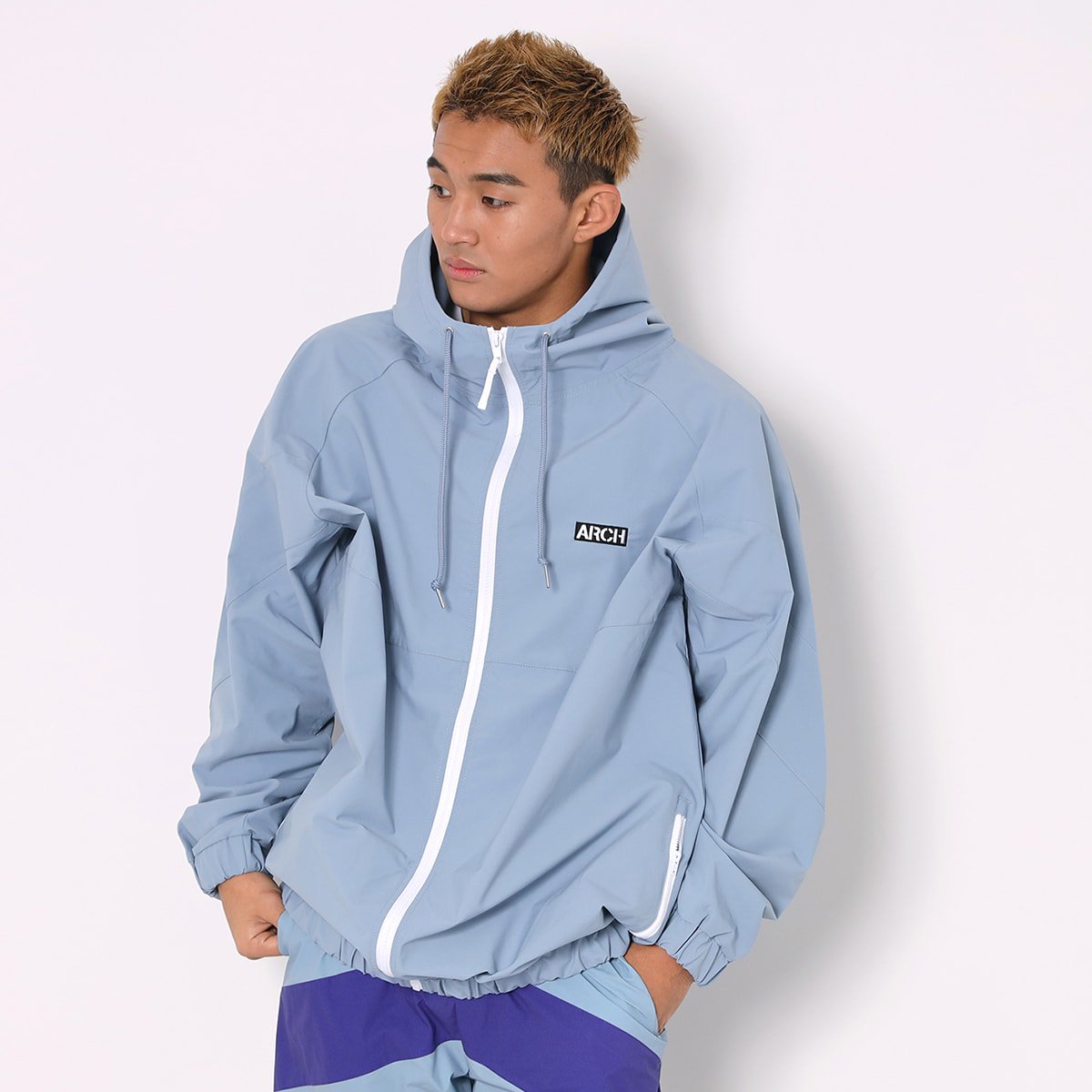 light zip up jacket【cloudy blue】 - Arch ☆ アーチ