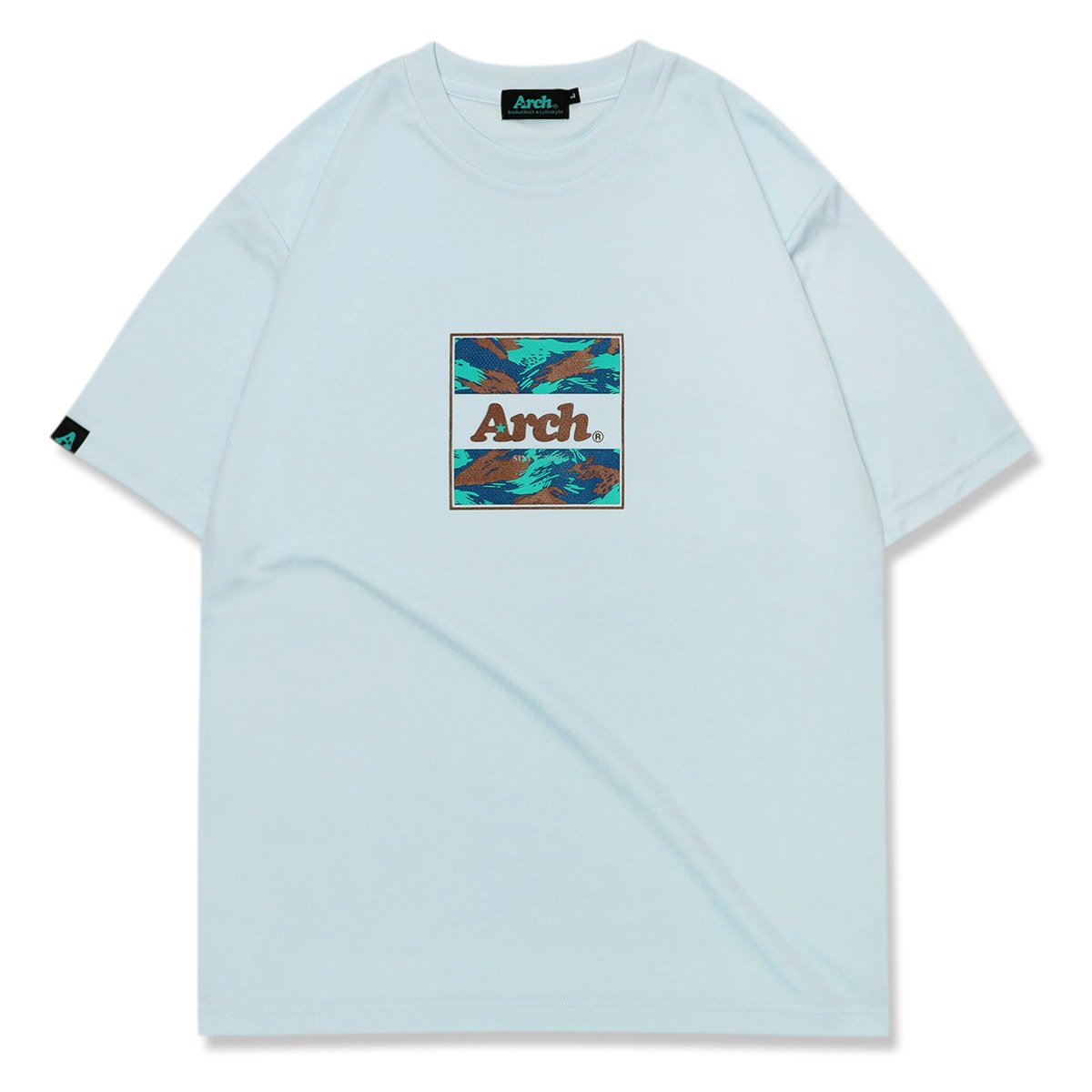 lizard camo box logo tee [DRY]【ice blue】 - Arch ☆ アーチ