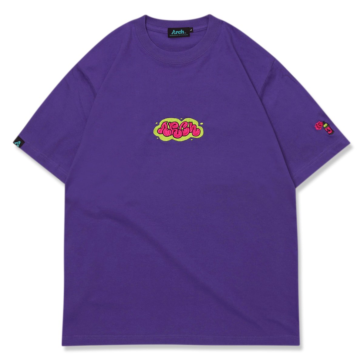 spray popping tee【purple】 - Arch ☆ アーチ [バスケットボール