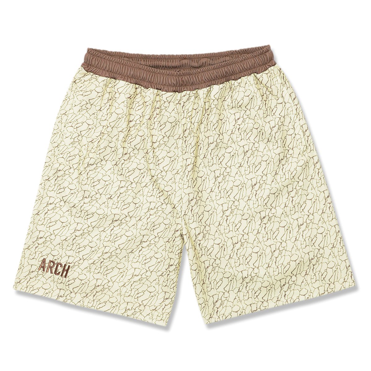 cracked shorts【sand white】