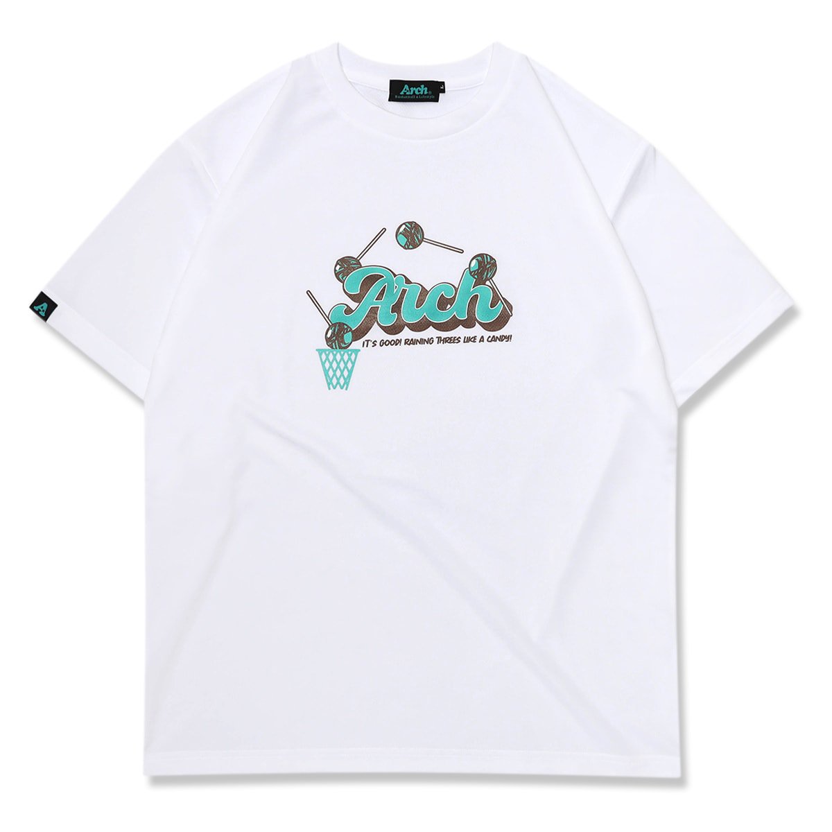 candy shot tee [DRY]【white】 - Arch ☆ アーチ [バスケットボール