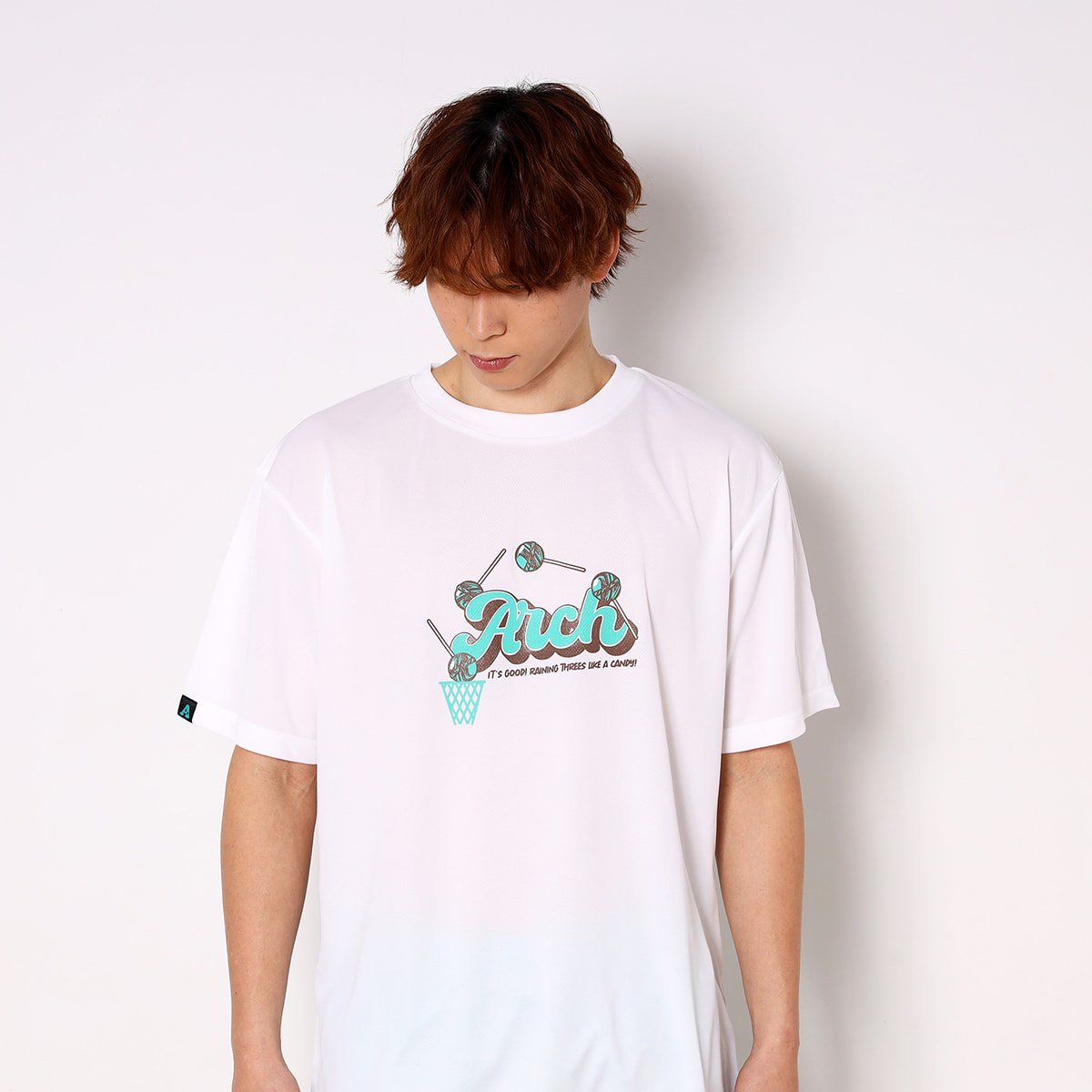 candy shot tee [DRY]【white】 - Arch ☆ アーチ [バスケットボール