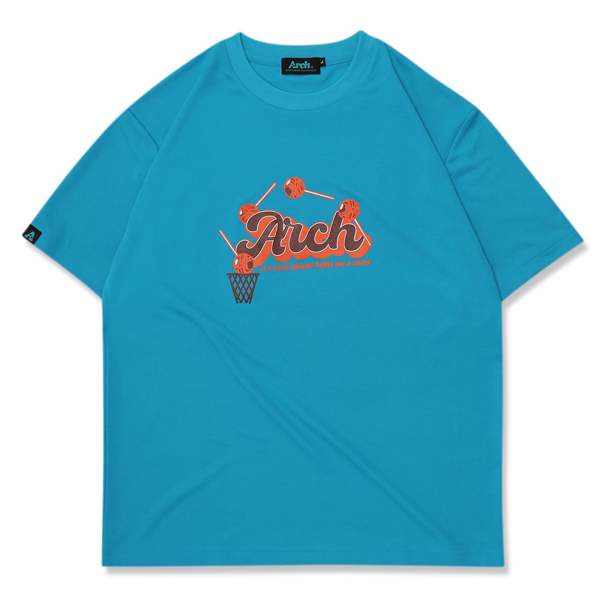 candy shot tee [DRY]【turquoise】