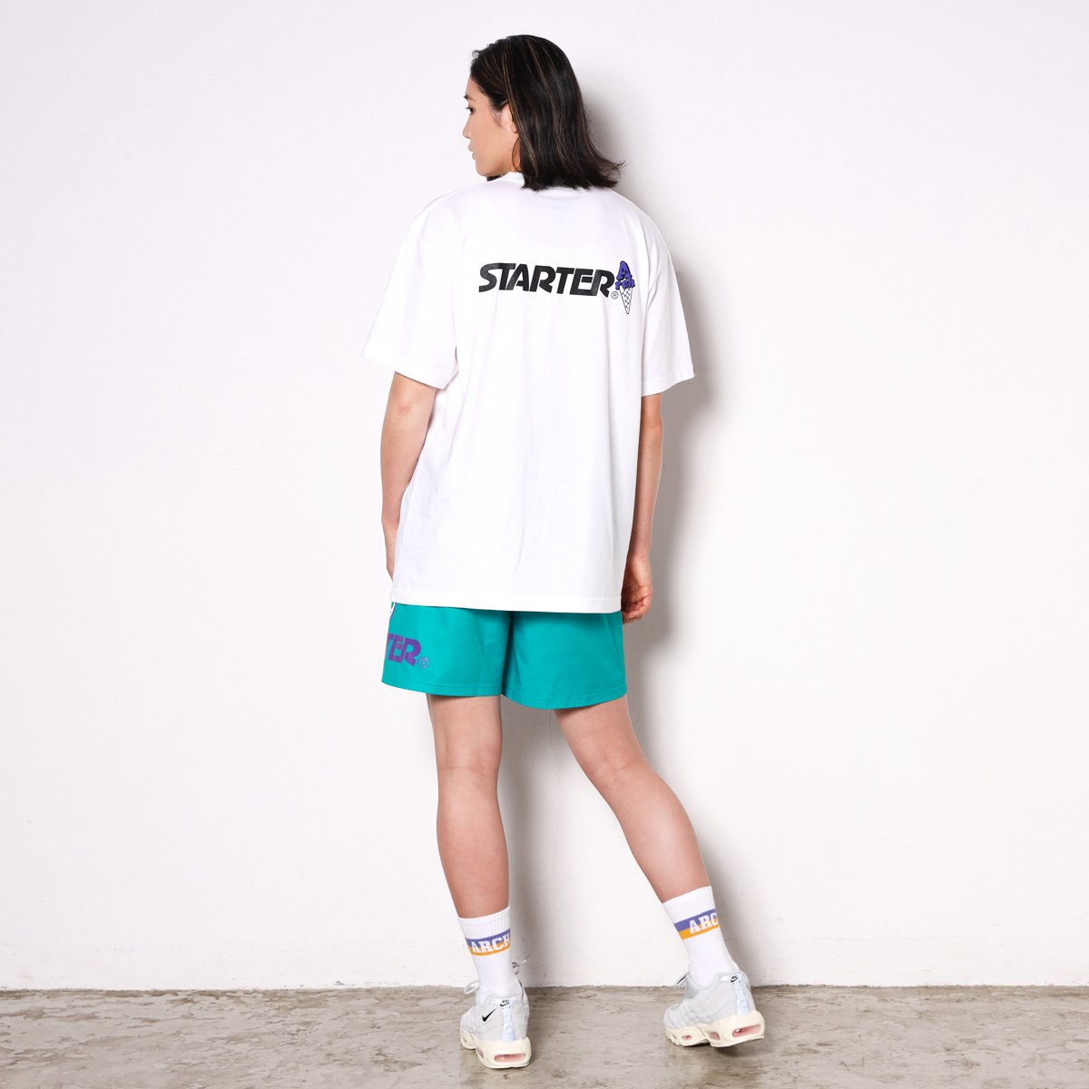 STARTER BLACK LABEL × Arch playful star tee【white】 - Arch