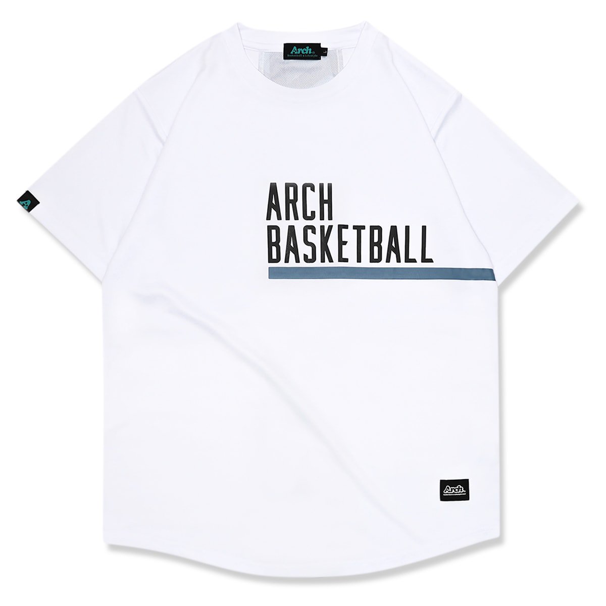 triangle overlay tee [DRY]【white/turquoise】 - Arch ☆ アーチ 
