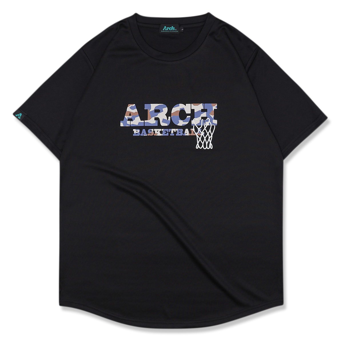 geometric tee [DRY]【black】 - Arch ☆ アーチ [バスケットボール