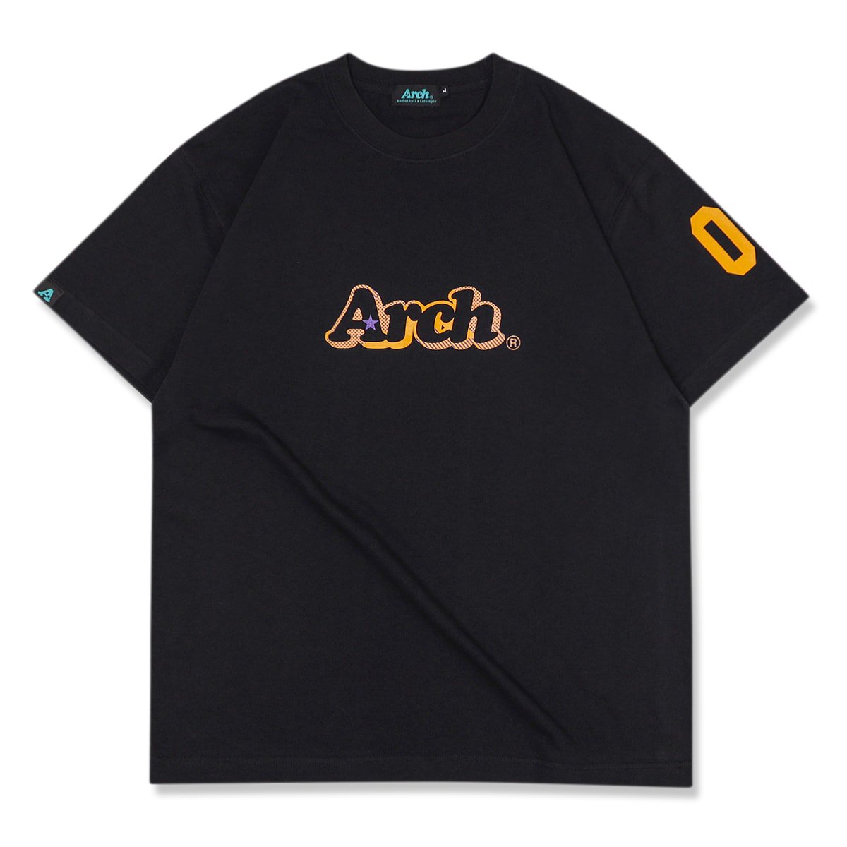 dot line basic logo tee【black】 - Arch ☆ アーチ 