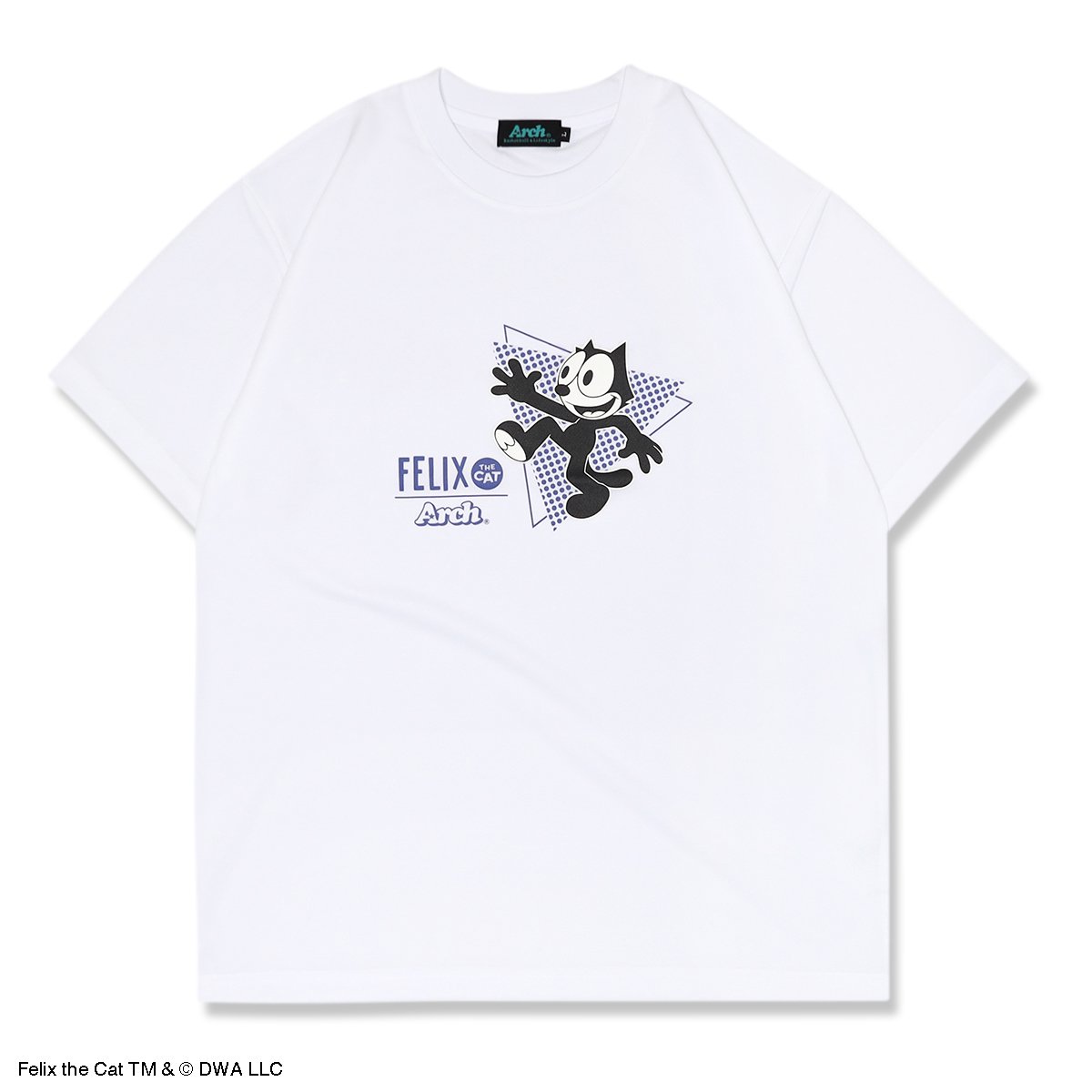 FELIX THE CAT | Arch bring happiness tee [DRY]white