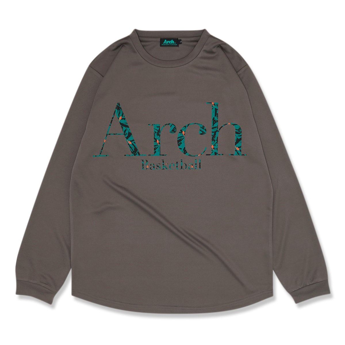 brushed bloom L/S tee [DRY]【charcoal】 - Arch ☆ アーチ 