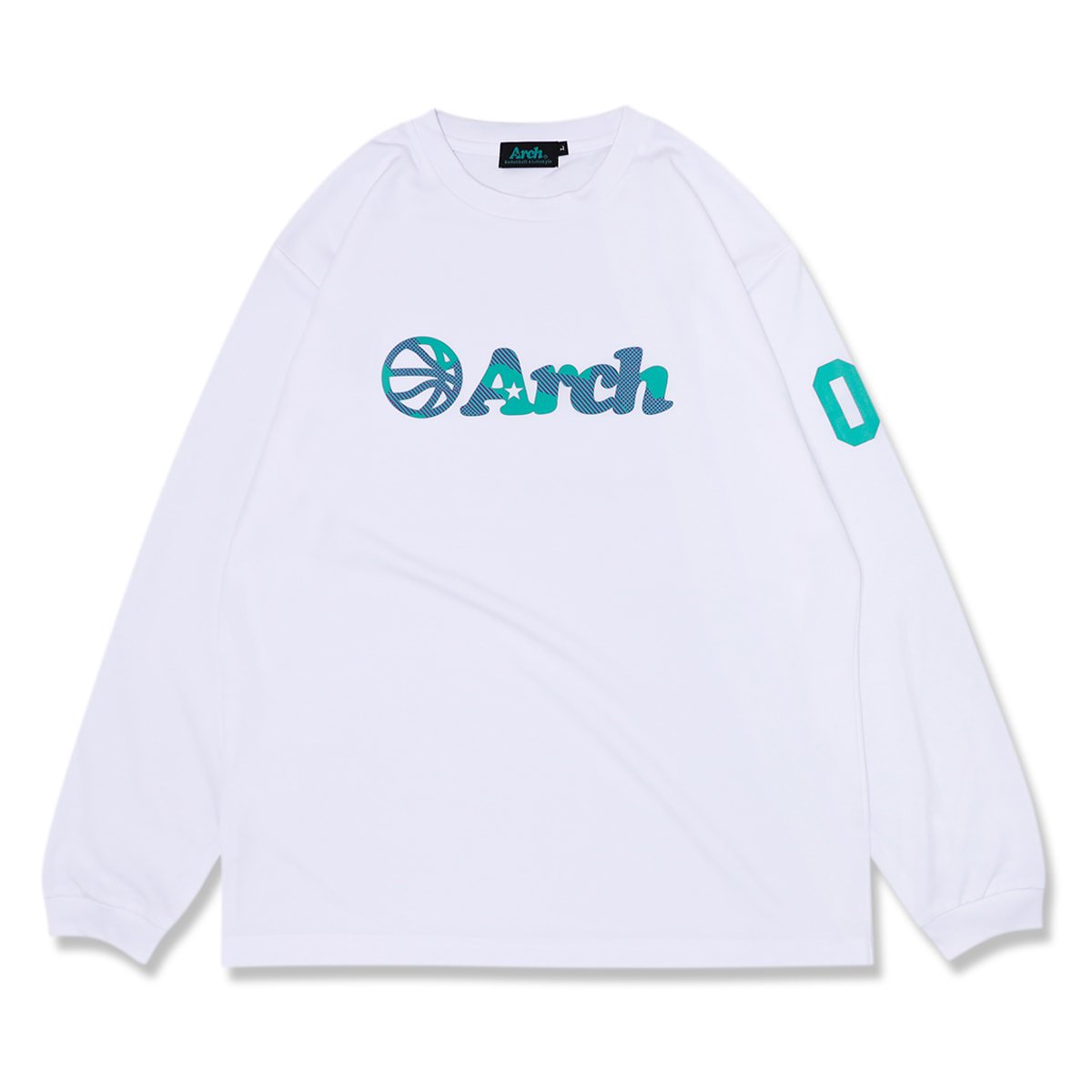 dot line ball logo L/S tee [DRY]【white】 - Arch ☆ アーチ 