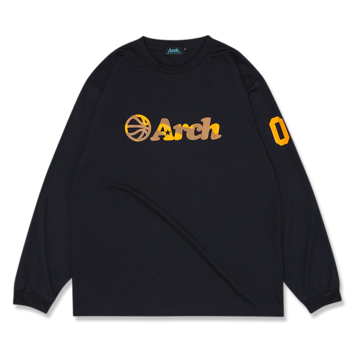 dot line ball logo L/S tee [DRY]【black】 - Arch ☆ アーチ 