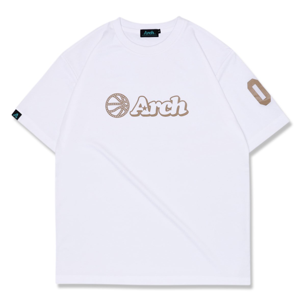 ball logo tee [DRY]【white/sepia】 - Arch ☆ アーチ ...
