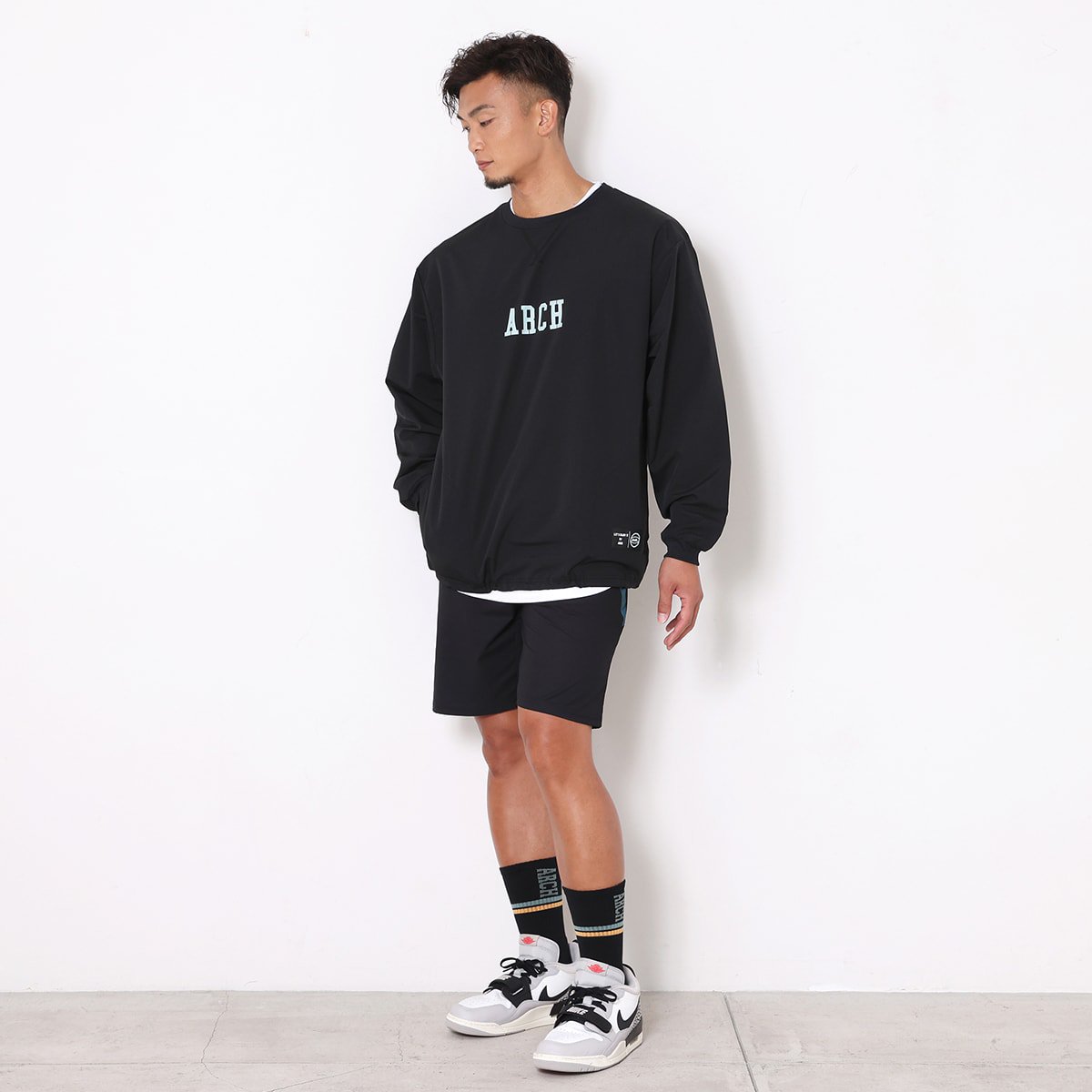 standard wind crewneck shirt【black】 - Arch ☆ アーチ