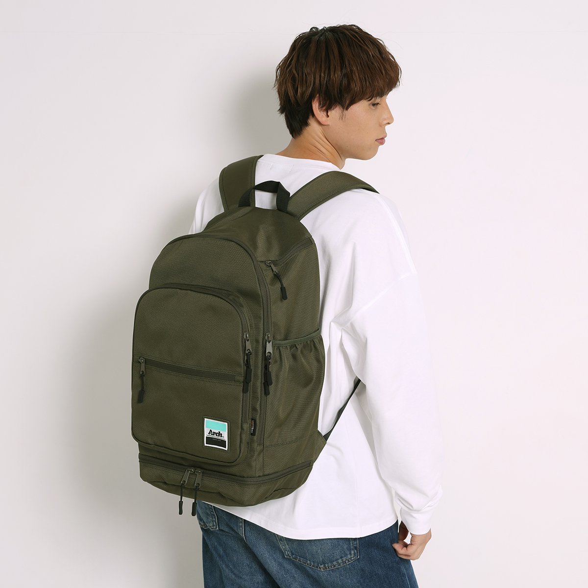 workout backpack 2.0【khaki/orange】 - Arch ☆ アーチ [バスケットボール＆ライフスタイルウェア  Basketball&Lifestyle wear]