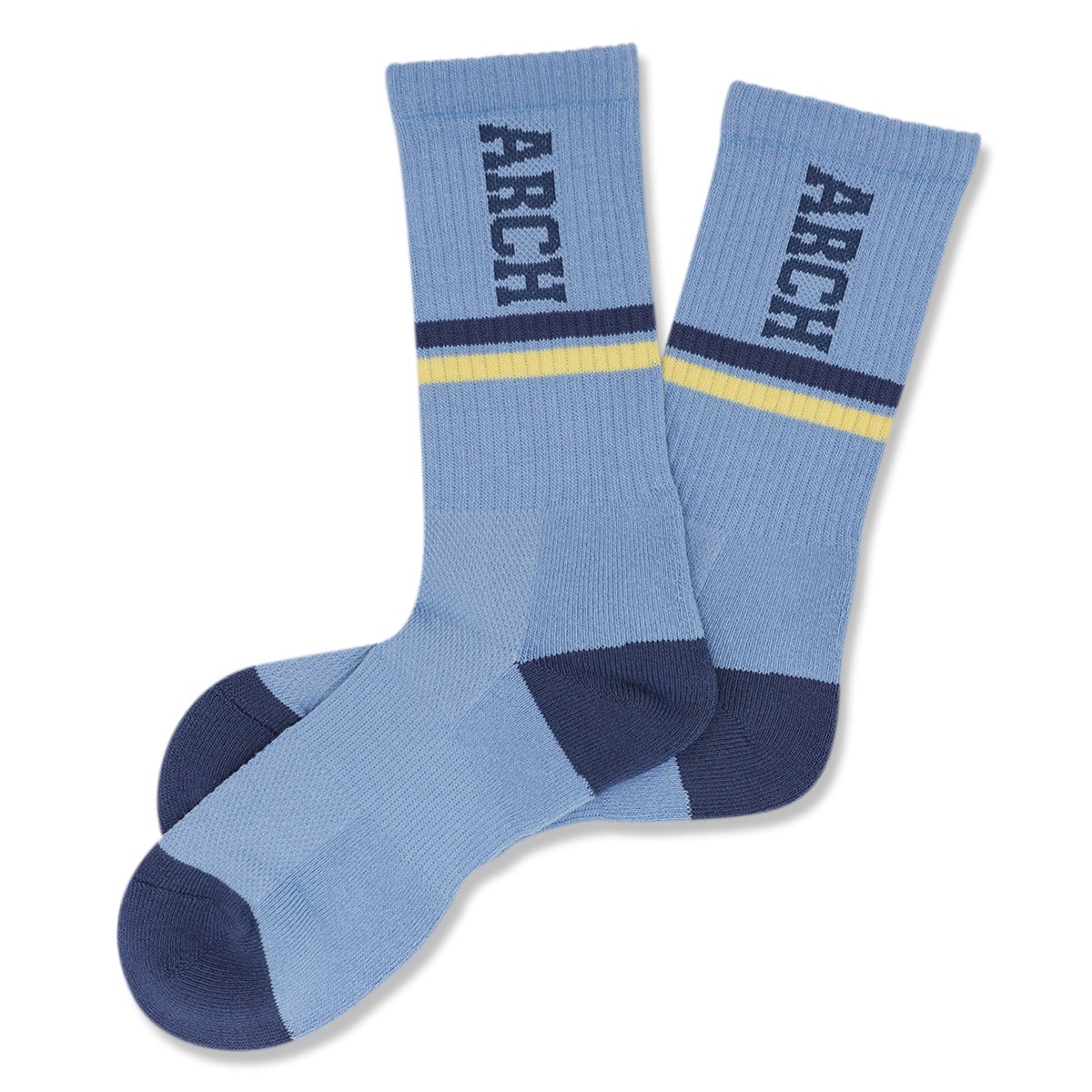 drop line crew mid. socks【slate blue/navy】 - Arch ☆ アーチ