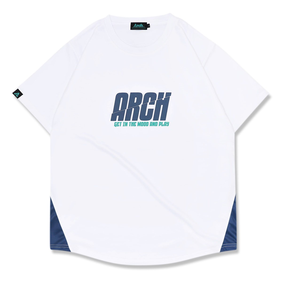 split logo tee [DRY]【white】 - Arch ☆ アーチ [バスケットボール