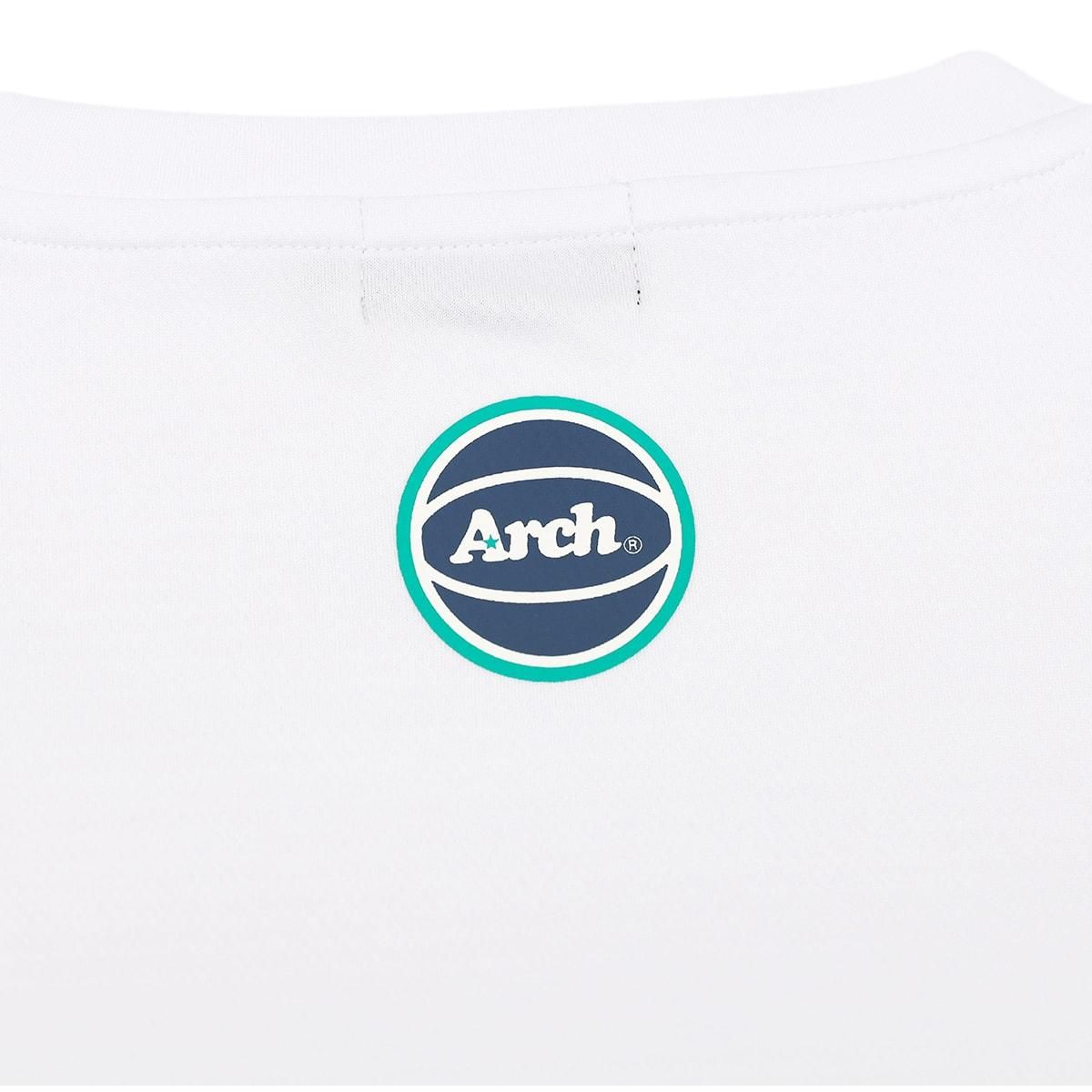 split logo tee [DRY]【white】 - Arch ☆ アーチ [バスケットボール 