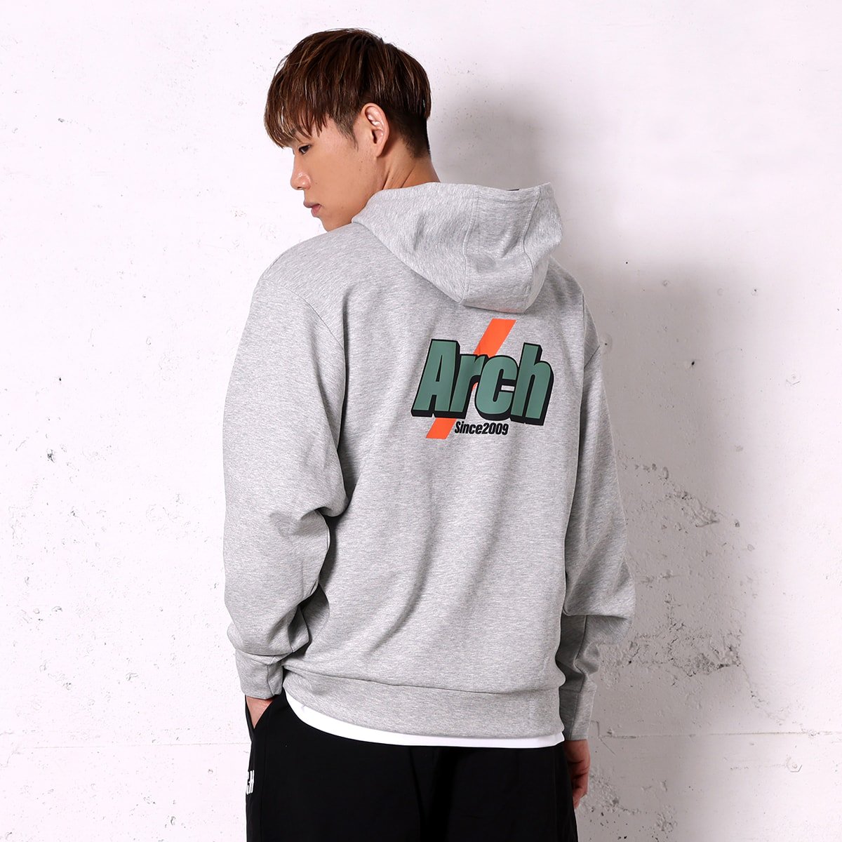 diagonal bar P/O parka【gray】 - Arch ☆ アーチ [バスケットボール＆ライフスタイルウェア  Basketball&Lifestyle wear]