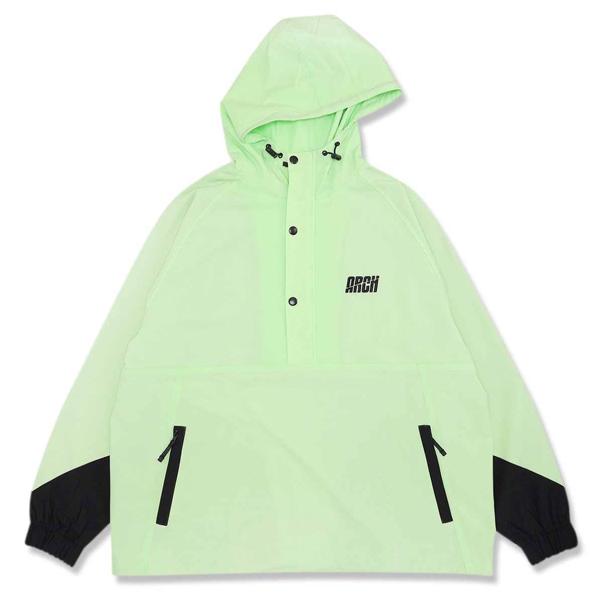 split logo anorak jacket【lime】