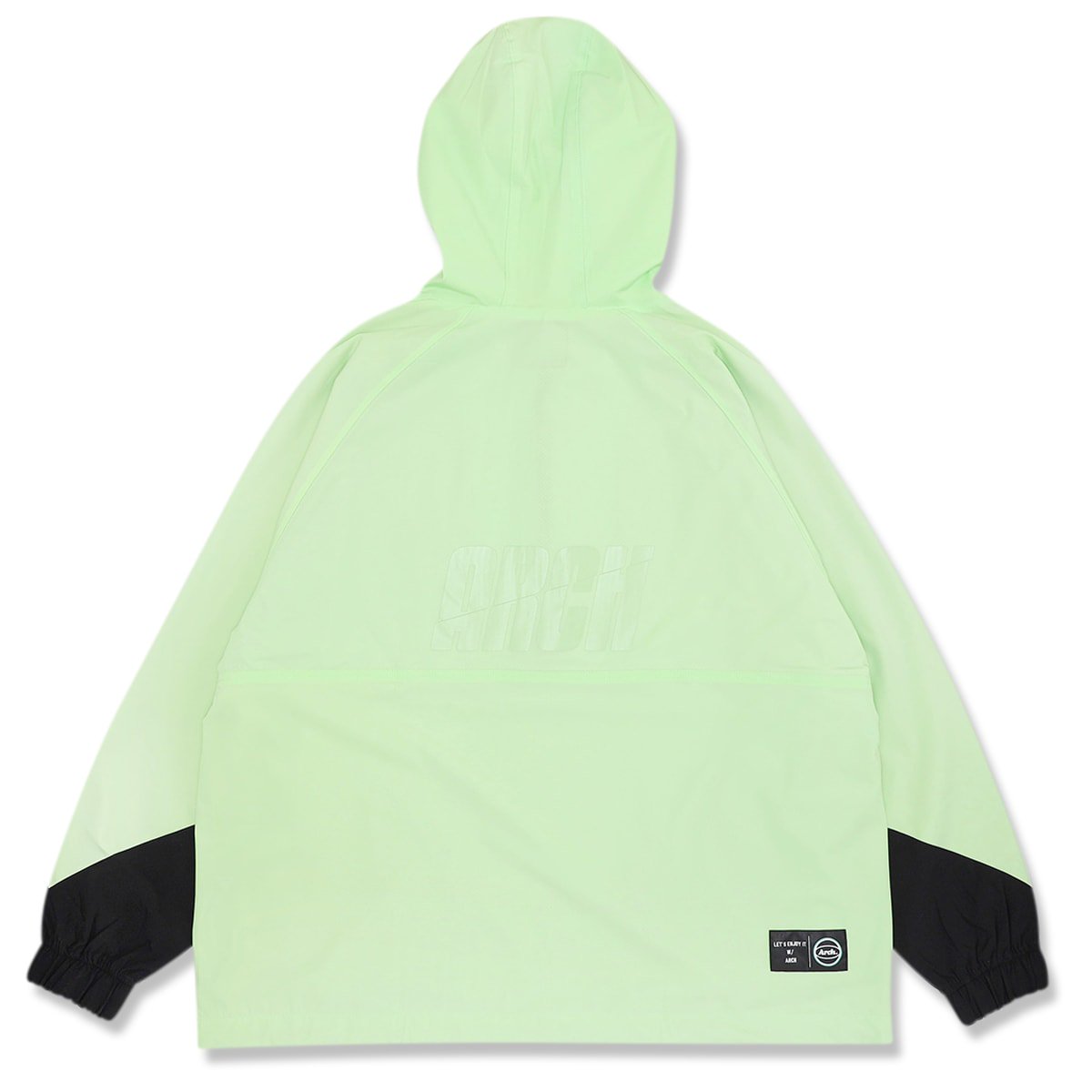 split logo anorak jacket【lime】 - Arch ☆ アーチ [バスケットボール＆ライフスタイルウェア  Basketball&Lifestyle wear]