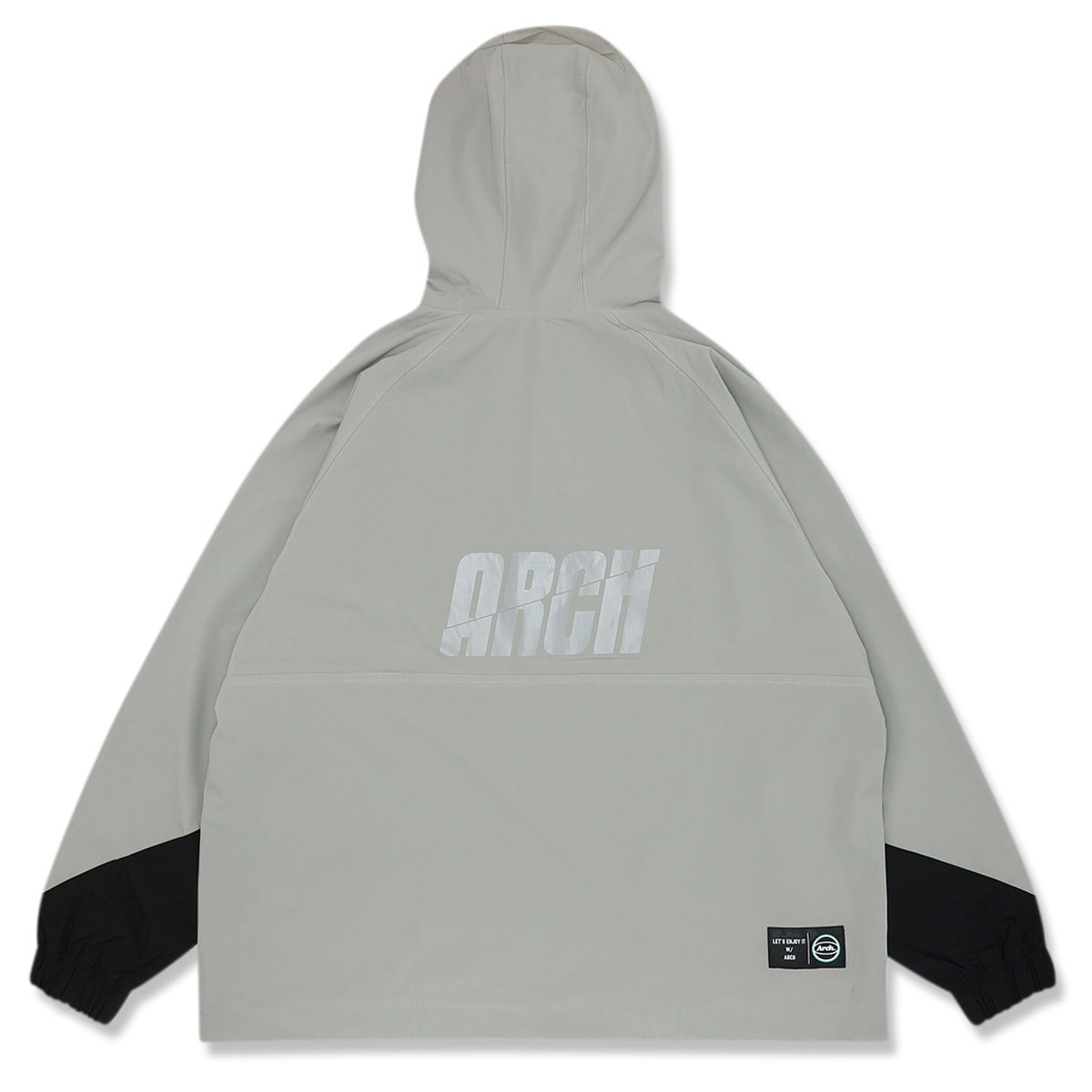 split logo anorak jacket【silver gray】 - Arch ☆ アーチ [バスケットボール＆ライフスタイルウェア  Basketball&Lifestyle wear]