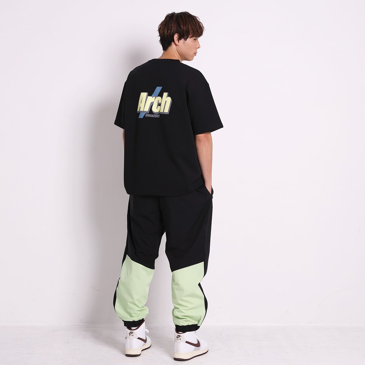 split logo track pants【lime】 - Arch ☆ アーチ [バスケットボール