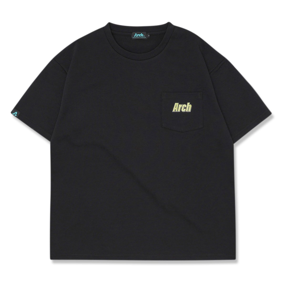 diagonal bar pocket tee【black】 - Arch ☆ アーチ